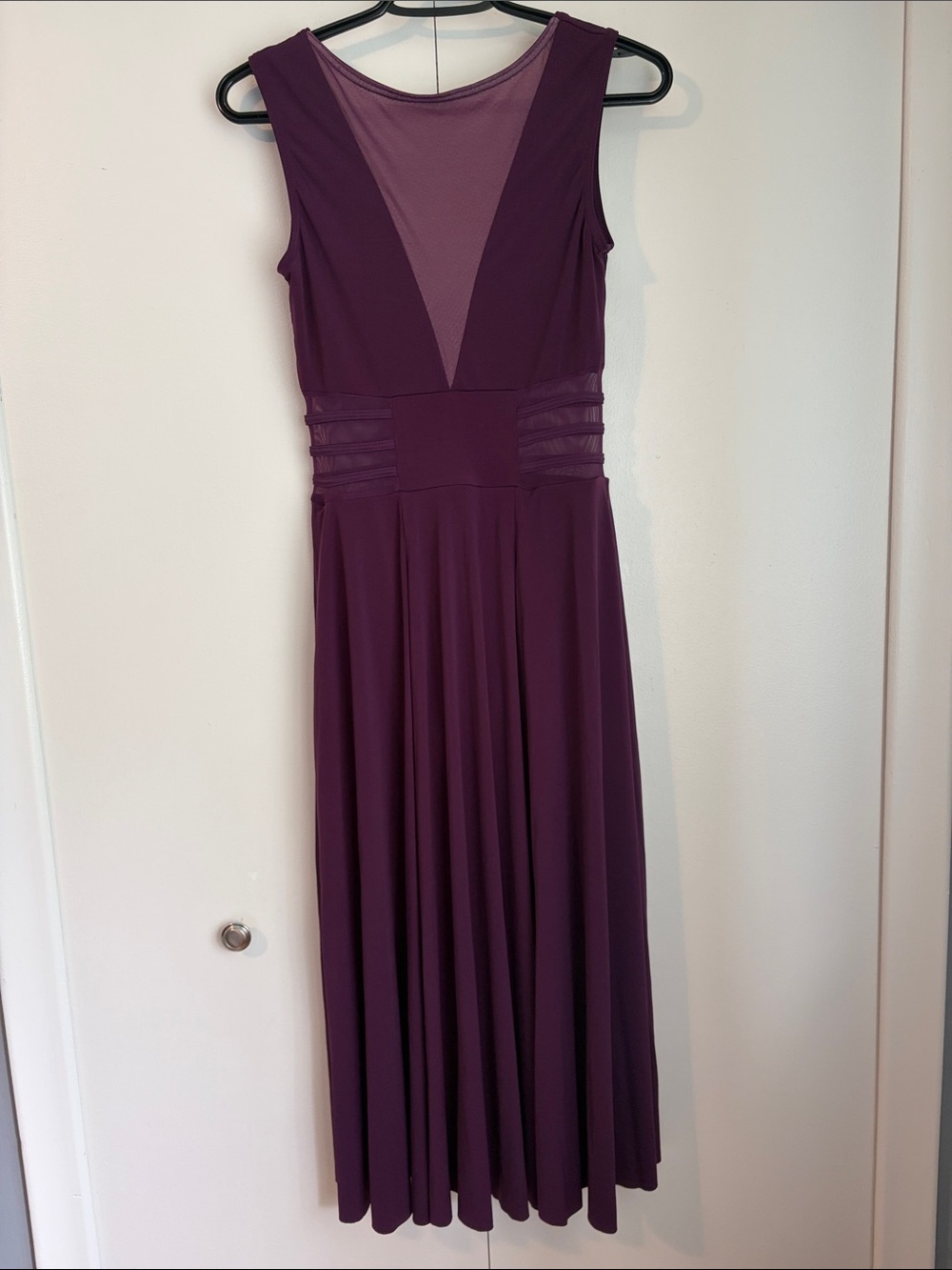 Weissman Dance Costume Plum Purple Lyrical Dress Size MA(8/10)